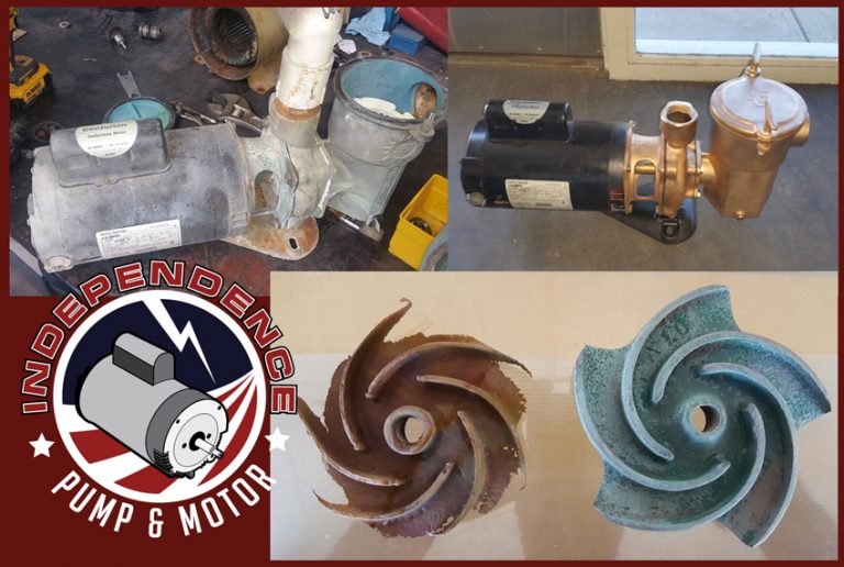 Old Brass Aqualflow Pool Pump repair in Tucson AZ Independence Pump
